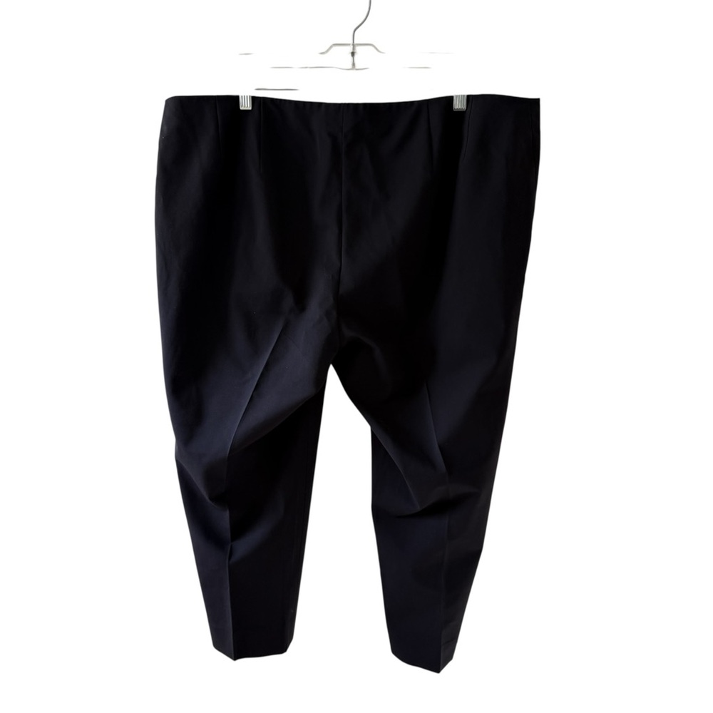 Lafayette 148 Black High Waist Cropped Ponte Dress Pants Women Size 18W Stretch - Picture 8 of 14